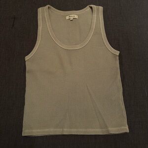 madewell waffle knit tank